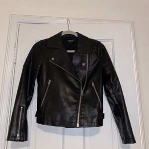 Top shop faux leather jacket
